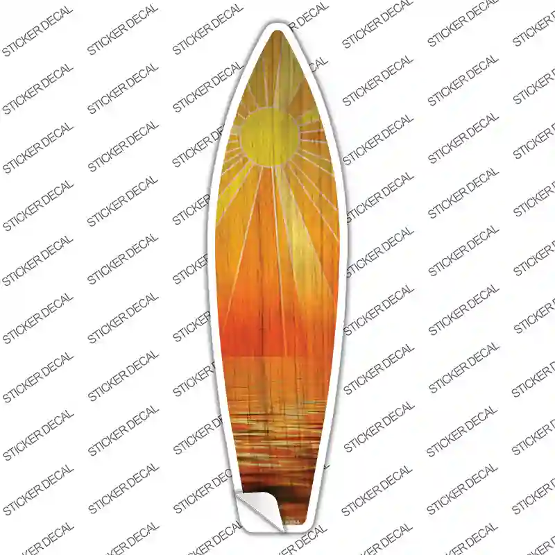 Ocean Sunset Novelty Surfboard Sticker Decal