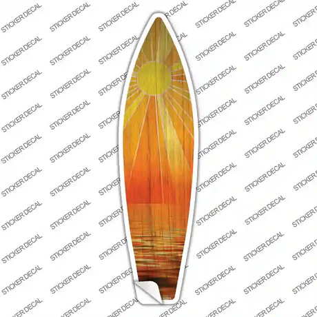 Ocean Sunset Novelty Surfboard Sticker Decal