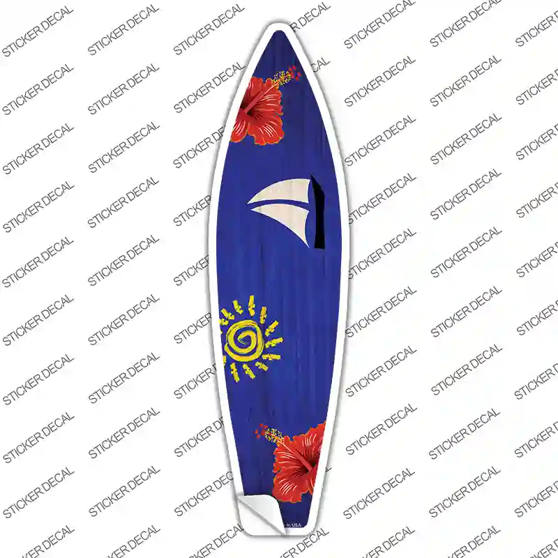 Sailboat With Little Sun Novelty Surfboard Sticker Decal