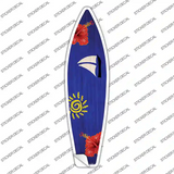 Sailboat With Little Sun Novelty Surfboard Sticker Decal