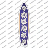 Purple And White Flowers Novelty Surfboard Sticker Decal