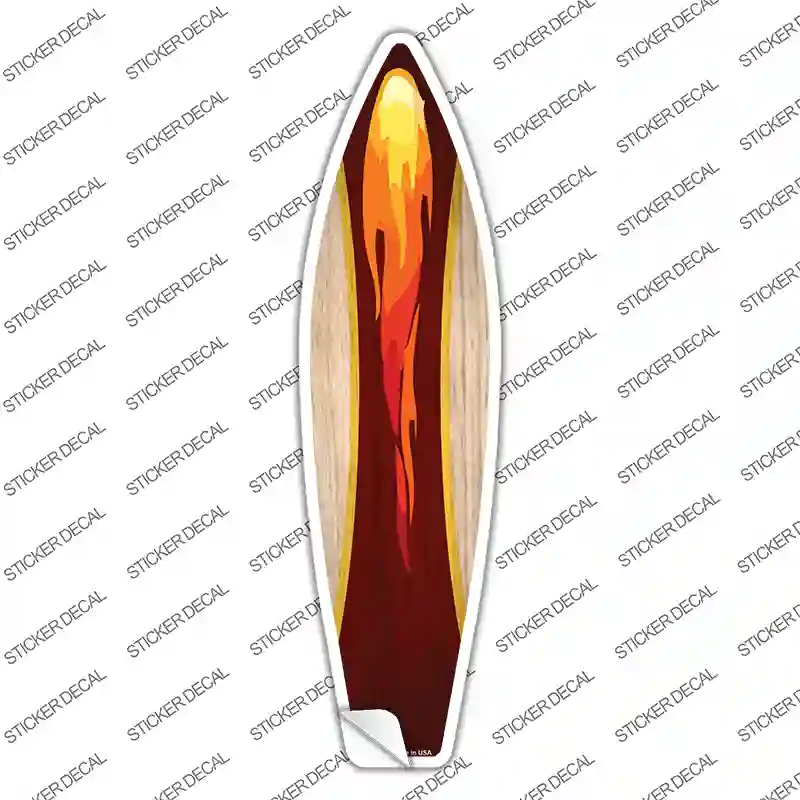 Lava Flame Novelty Surfboard Sticker Decal