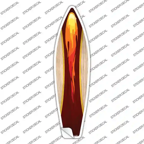 Lava Flame Novelty Surfboard Sticker Decal