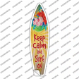 Keep Calm And Surf On Novelty Surfboard Sticker Decal