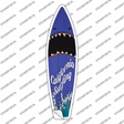 California Surfing Shark Novelty Surfboard Sticker Decal