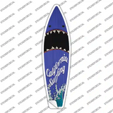 California Surfing Shark Novelty Surfboard Sticker Decal