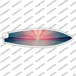 Pink And Blue Sunset Novelty Surfboard Sticker Decal