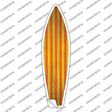 Orange And Yellow Striped Novelty Surfboard Sticker Decal