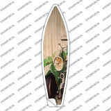 Green Hot Rod Novelty Surfboard Sticker Decal