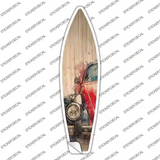 Red Small Car Novelty Surfboard Sticker Decal