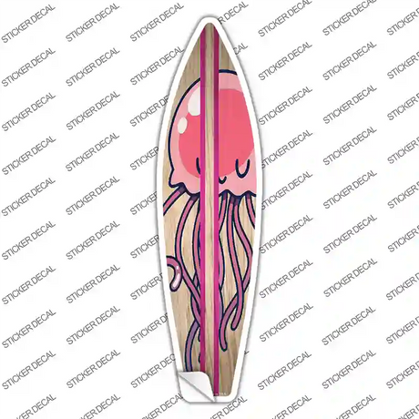 Jellyfish Pink Novelty Surfboard Sticker Decal