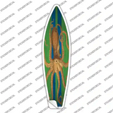 Octopus Blue Striped Novelty Surfboard Sticker Decal