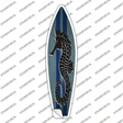 Seahorse Blue Striped Novelty Surfboard Sticker Decal