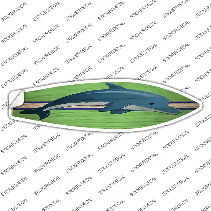 Dolphin Novelty Surfboard Sticker Decal