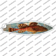 Orange Fish Novelty Surfboard Sticker Decal
