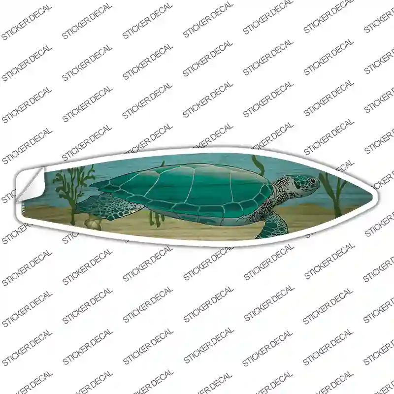 Sea Turtle Novelty Surfboard Sticker Decal
