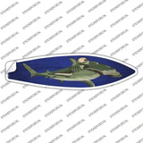 Hammerhead Shark Novelty Surfboard Sticker Decal