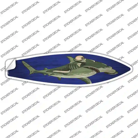 Hammerhead Shark Novelty Surfboard Sticker Decal