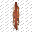 Octopus Red Striped Novelty Surfboard Sticker Decal