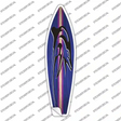 Dolphin Purple Striped Novelty Surfboard Sticker Decal