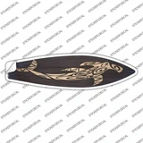 Tribal Hammerhead Shark Novelty Surfboard Sticker Decal