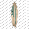 Whale Blue Striped Novelty Surfboard Sticker Decal