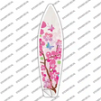 Pink Flowers Novelty Surfboard Sticker Decal