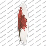 Red Leaves And Tree Novelty Surfboard Sticker Decal