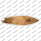 Vintage Map With Buggy Novelty Surfboard Sticker Decal