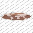 Old Map Novelty Surfboard Sticker Decal