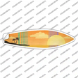 Tropical Sunset Novelty Surfboard Sticker Decal