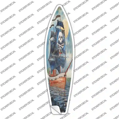 Pirate Ship Novelty Surfboard Sticker Decal