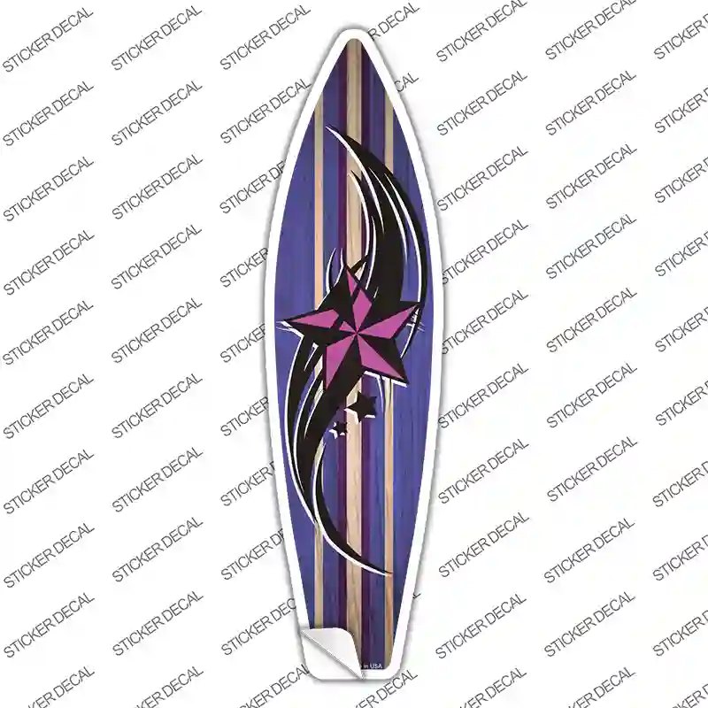 Tribal Pink Star Novelty Surfboard Sticker Decal