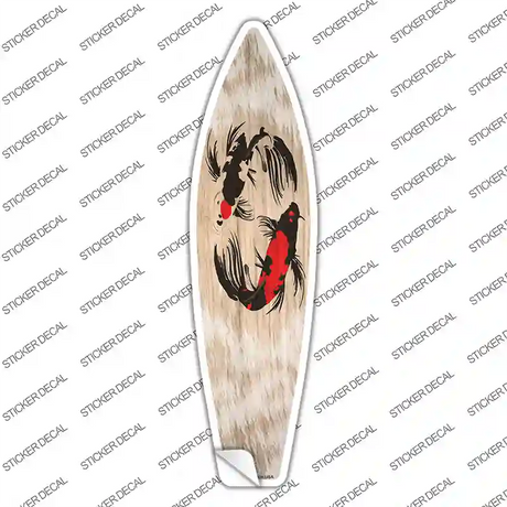 Koi Fish Novelty Surfboard Sticker Decal