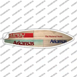 Arkansas License Plate Novelty Surfboard Sticker Decal