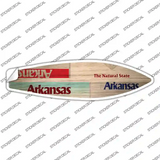 Arkansas License Plate Novelty Surfboard Sticker Decal