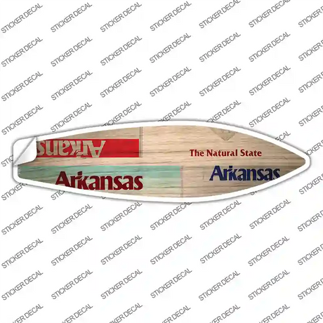 Arkansas License Plate Novelty Surfboard Sticker Decal