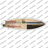 California License Plate Novelty Surfboard Sticker Decal