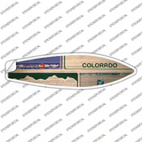 Colorado License Plate Novelty Surfboard Sticker Decal