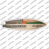Georgia License Plate Novelty Surfboard Sticker Decal