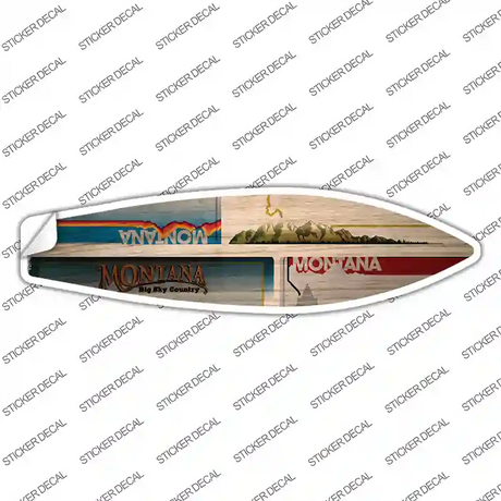 Montana License Plate Novelty Surfboard Sticker Decal