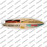 Nebraska License Plate Novelty Surfboard Sticker Decal