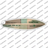 Hew Hampshire License Plate Novelty Surfboard Sticker Decal