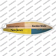 New Jersey License Plate Novelty Surfboard Sticker Decal