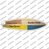 New Jersey License Plate Novelty Surfboard Sticker Decal