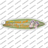 All You Need Are Friends Novelty Surfboard Sticker Decal