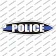 Police Blue Line Novelty Surfboard Sticker Decal