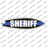 Sheriff Blue Line Novelty Surfboard Sticker Decal