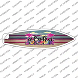 Aloha Summer Tie Dye Novelty Surfboard Sticker Decal