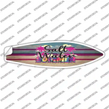 Salt Water Summer Tie Dye Novelty Surfboard Sticker Decal